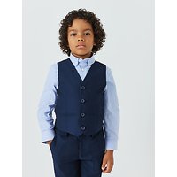 John Lewis Heirloom Collection Boys' Twill Suit Waistcoat, Blue