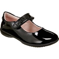 Lelli Kelly Children's Classic Mary Jane Rip-Tape School Shoes, Black Patent