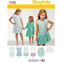 Simplicity Children's Dress Sewing Pattern, 1174
