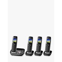 Panasonic KX-TGJ324EB Digital Cordless Phone With Nuisance Call Control And Answering Machine, Quad DECT