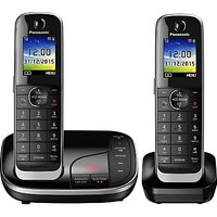 Panasonic KX-TGJ322EB Digital Cordless Phone With Nuisance Call Control And Answering Machine, Twin DECT