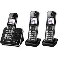 Panasonic KX-TGD323EB Digital Cordless Phone With Nuisance Call Control And Answering Machine, Trio DECT