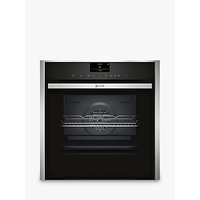 Neff B47VS34N0B Slide And Hide VarioSteam® Single Electric Oven, Stainless Steel