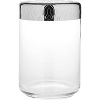 Alessi Dressed Storage Jar, Stainless Steel/Crystal Glass, 1L