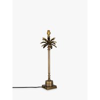 India Jane Palm Leaf Stick Lamp Base, Brass