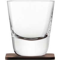LSA International Conical Whisky Tumbler With Coaster, Set Of 2