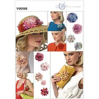 Vogue Flower Corsage Sewing Pattern, 9098, One Size
