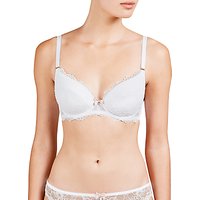 COLLECTION By John Lewis Genevieve Lace Plunge Bra, White