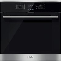Miele H2561B Single Electric Oven, Clean Steel