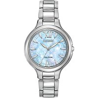 Citizen EP5990-50D Women's Silhouette Stainless Steel Bracelet Strap Watch, Silver/Blue