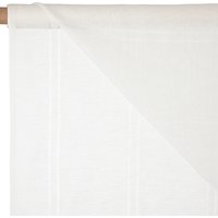 John Lewis Ladder Stitch Unheaded Voile Fabric, White, Drop 150cm