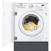 Zanussi ZWT71201WA Integrated Washer Dryer, 7kg Wash/4kg Dry Load, C Energy Rating, 1200rpm Spin, White
