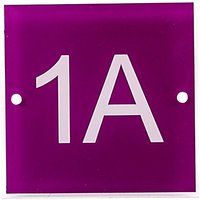 The House Nameplate Company Personalised Acrylic Square House Number, W11.5 X H11.5cm