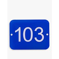 The House Nameplate Company Personalised Acrylic Rectangular House Number, W15 X H11cm
