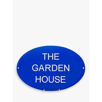 The House Nameplate Company Personalised Acrylic Round House Sign, Dia.11.5cm