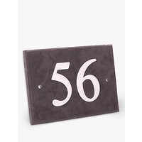 The House Nameplate Company Personalised Slate House Number, 2 Digit, W14 X H10cm