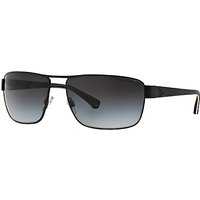 Emporio Armani EA2031 Rectangular Framed Sunglasses, Black