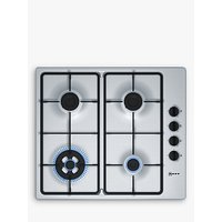 Neff T26BR56N0 Gas Hob, Stainless Steel