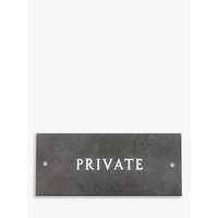 The House Nameplate Company Slate Private Sign, W35.5 X H10cm