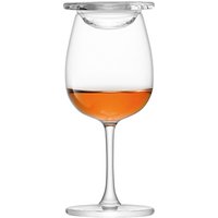 LSA International Whisky Stem Nosing Glasses With Glass Covers, Set Of 2
