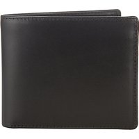 Launer Made In England Premium Leather Bi-Fold Wallet, Black