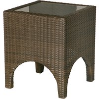 Barlow Tyrie Savannah Square 2-Seat Outdoor Side Table