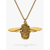 Alex Monroe 22ct Gold Vermeil Bumble Bee Pendant Necklace, Gold