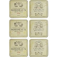 Pimpernel Vin De France Coasters, Box Of 6
