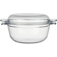 Pyrex Easy Grip 2.5L Glass Round Casserole Oven Dish