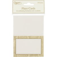 Caspari Gold Moiré Place Cards, Pack Of 10