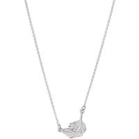 Alex Monroe Little Feather Pendant Necklace, Silver
