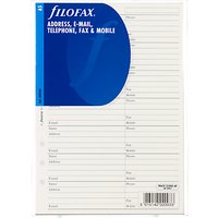 Filofax Name / Address Headed Paper, A5