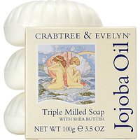Crabtree & Evelyn Jojoba Oil Triple Milled Soap, 3 X 100g