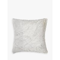 Helene Berman Frost Faux Fur Cushion, Silver / White