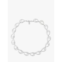 Nina B Sterling Silver Open Links Necklace