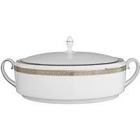 Vera Wang For Wedgwood Lace Platinum Covered Vegetable Dish