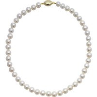 A B Davis Lustre Freshwater Cultured Pearl Necklace, White