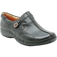 Clarks Un Loop Casual Slip-On Shoes, Black