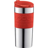 Bodum Vacuum Travel Mug, 0.35L, Stainless Steel / Red