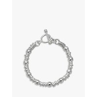 Andea Silver Slinky Ring And Ball Bracelet