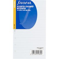 Filofax Personal Inserts, Value Coloured Paper