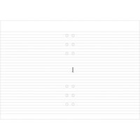Filofax A5 Inserts, White Ruled Notepad