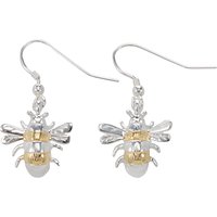 Martick Silver & Gold Plated Bee Earrings