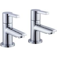 Cooke & Lewis Purity Chrome Hot & Cold Bath Pillar Tap Pack Of 2