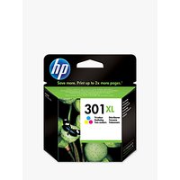 HP 301XL Inkjet Cartridge, Tri-Colour, CH562EE