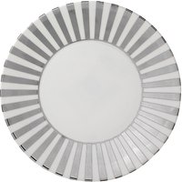 Jasper Conran For Wedgwood Platinum Striped Plate, White/Silver, Dia.23cm