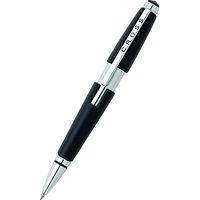 Cross Edge Rollerball Pen, Black/Chrome