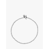 Dower & Hall Sterling Silver Nomad Nugget Bead Necklace, Silver