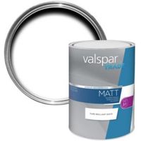 Valspar Trade Pure Brilliant White Matt Wall & Ceiling Paint 5L