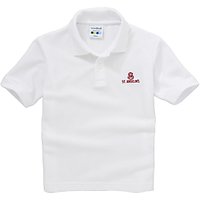 St Anselms School Boys' Polo Shirt, White